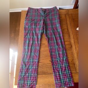 VineYard Vines, By Shep & Ian…Red and Green dress pants. 32x32.